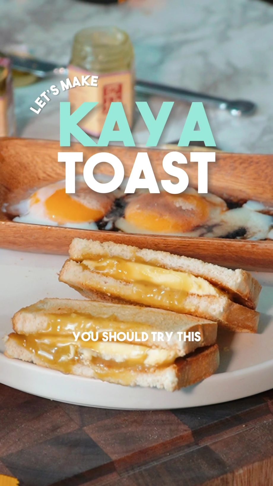 @foodtripbakamo_  LET’S MAKE: KAYA TOAST + MILK TEA  Ingredients: 2 eggs 2 slice…