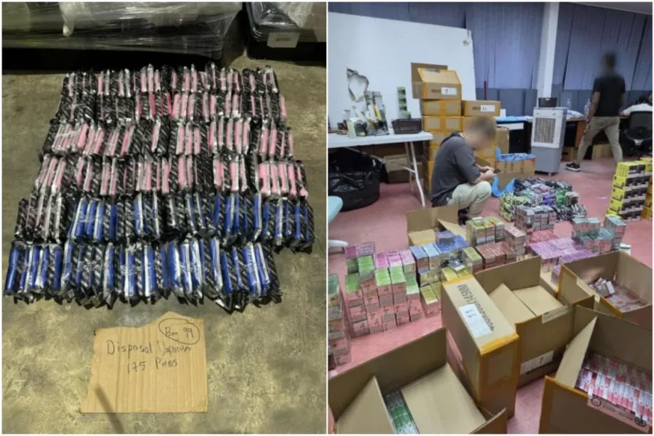 Over .1 million in vapes, components seized in HSA’s largest haul since Sept 1; man arrested