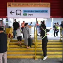 Unfazed passengers, orderly lines on first day of no MRT service between Tanah Merah and Expo
