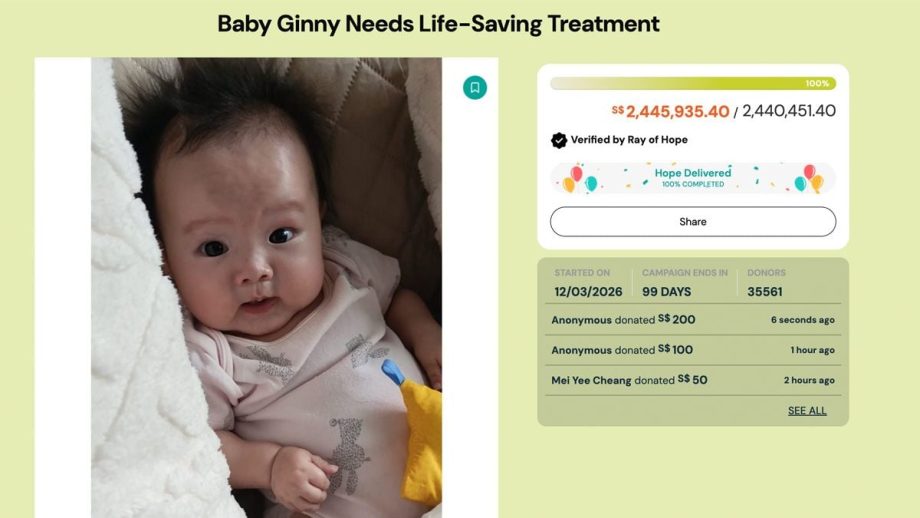 Singapore parents raise S.4 million in 10 days to fund gene therapy for baby with SMA Singapore parents raise S.4 million in 10 days to fund gene therapy for baby with SMA