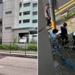 Elderly woman seen lying in the middle of road in Jurong, onlookers express concern