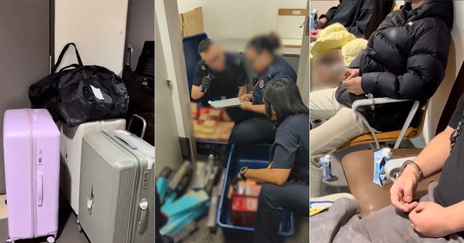 3 Chinese passengers caught red-handed at Changi T1 green channel; over 300 cartons of duty-unpaid cigarettes seized, Singapore News