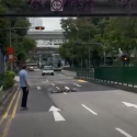 Woman found sprawled across road near Jurong Point, taken to hospital, Singapore News