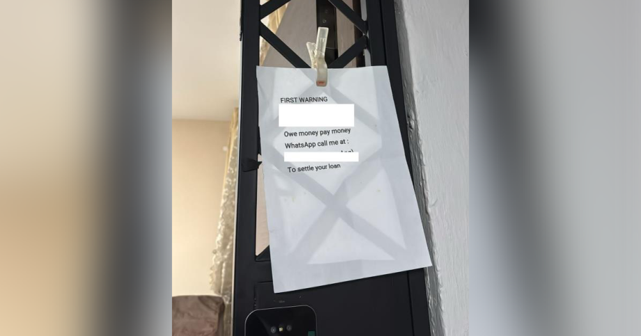 ‘Owe money pay money’: Man leaves debtor note at Bukit Batok flat, arrested for loanshark harassment, Singapore News