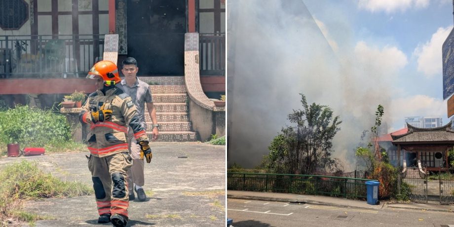 MP helps extinguish fire at temple in Geylang, 1 person sent to hospital MP helps extinguish fire at temple in Geylang, 1 person sent to hospital