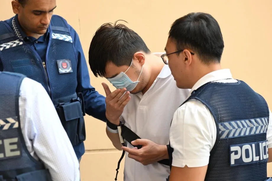 Accused, 28, taken to crime scene for throwing eggs at police cars on three occasions