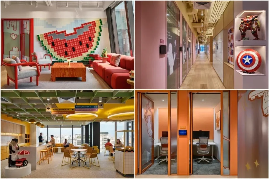 How Lego put the colour play of toy bricks into its Singapore workspace