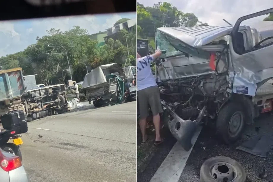 Five people taken to hospital after multi-vehicle accident on SLE