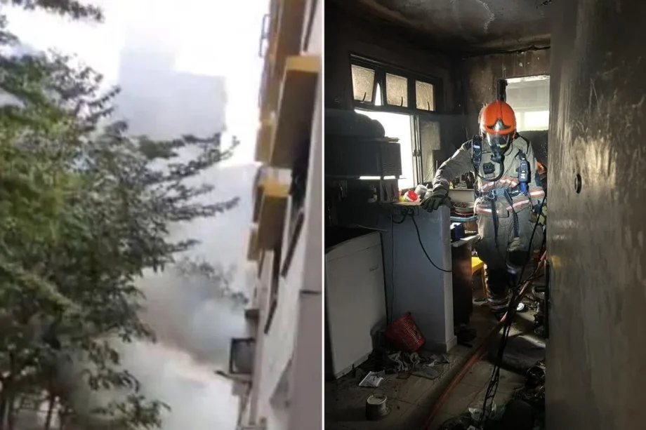 2 taken to hospital, 60 evacuated after fire breaks out in Bukit Batok HDB flat