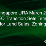 Singapore URA March 22: CEO Transition Sets Tempo for Land Sales, Zoning