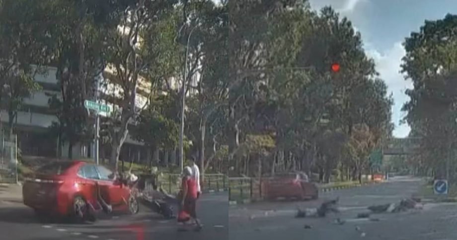 Woman and 2 children on PMD taken to hospital after car rams into them in Hougang, Singapore News