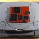 This Frankenstein PlayStation PCB reads games from microSD and outputs video over HDMI