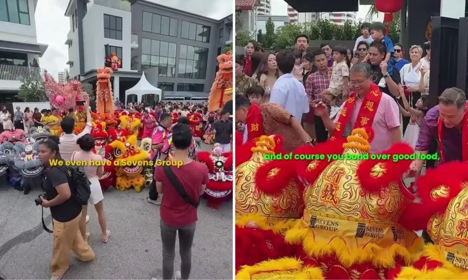 Real estate company boss opens Marine Parade home to 500 guests for CNY bash, Edwin Tong attends
