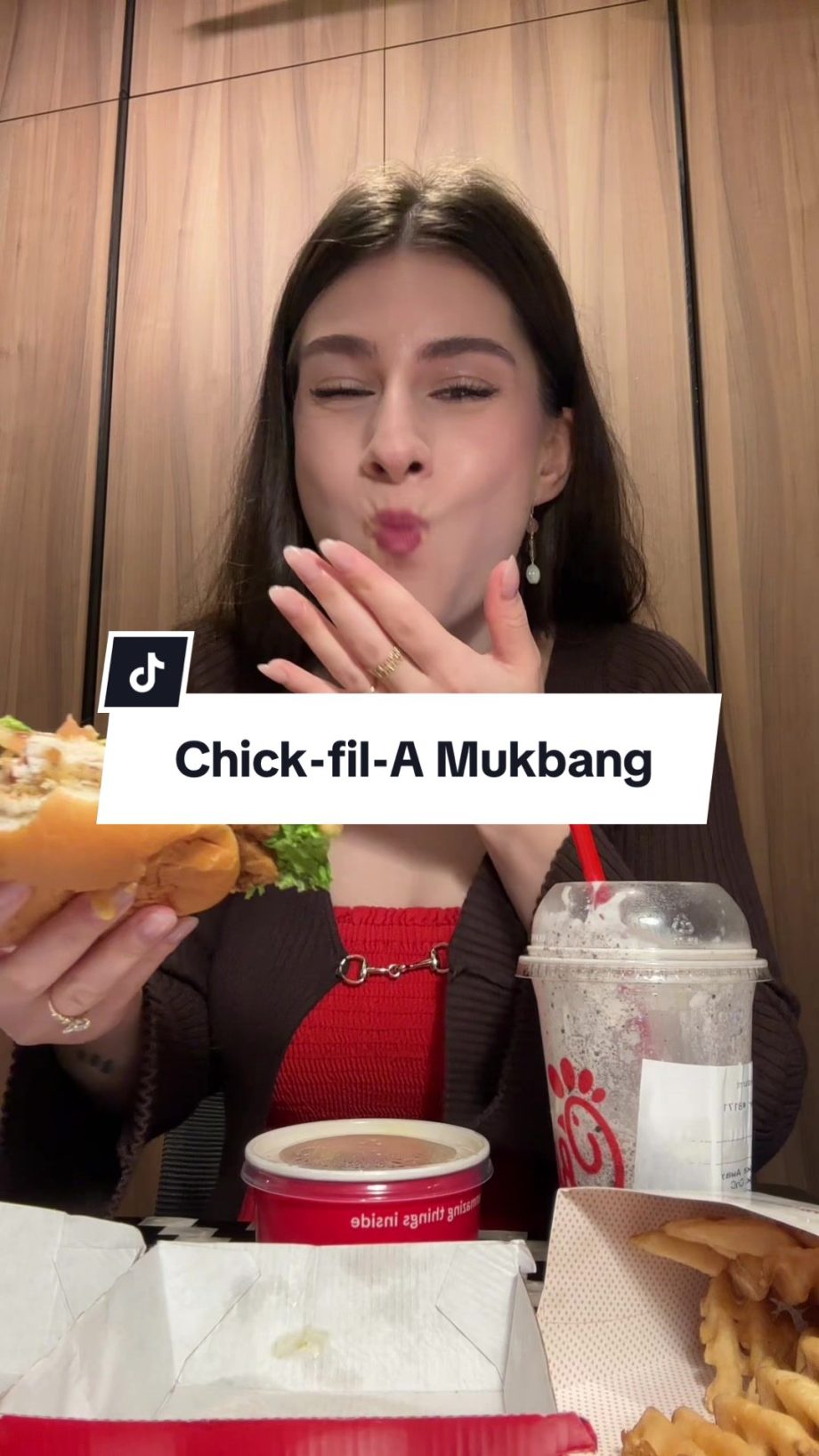 @edinanana Chick fil a mukbang in Singapore before I start fasting #foodie #mukb…