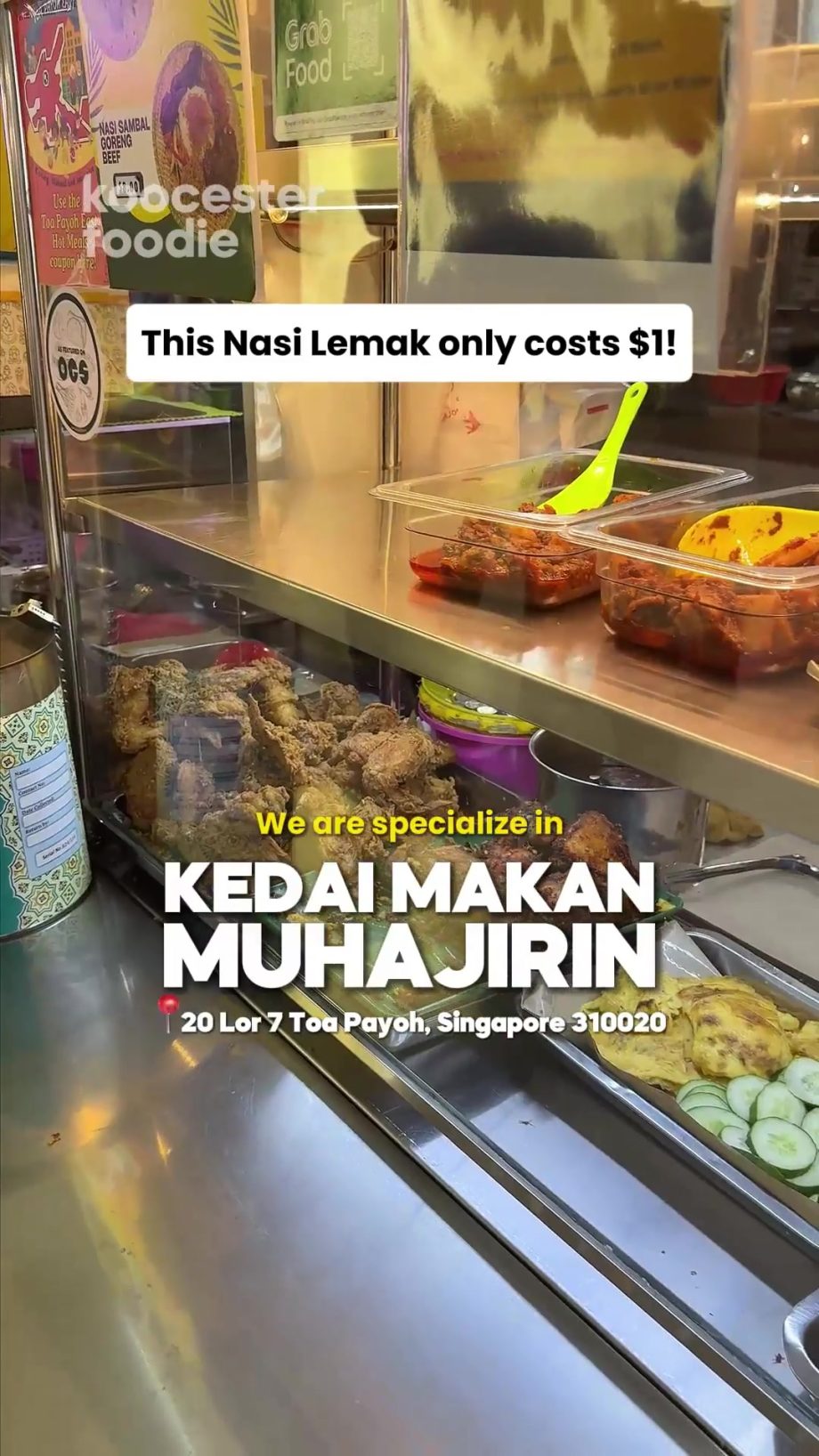 @koocesterfoodie  NASI LEMAK IN SINGAPORE?!  Old-school type, old-school price…