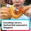 @redfroot Everything I ate at a Seafood Boil restaurant in SG #seafoodboil #seaf…