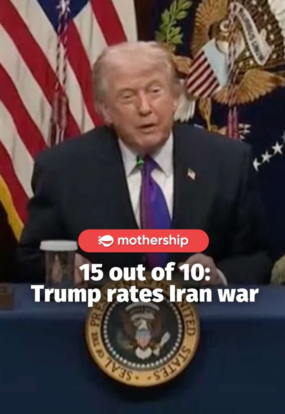 @mothershipsg iran war US President Donald Trump rated the US performance in the…