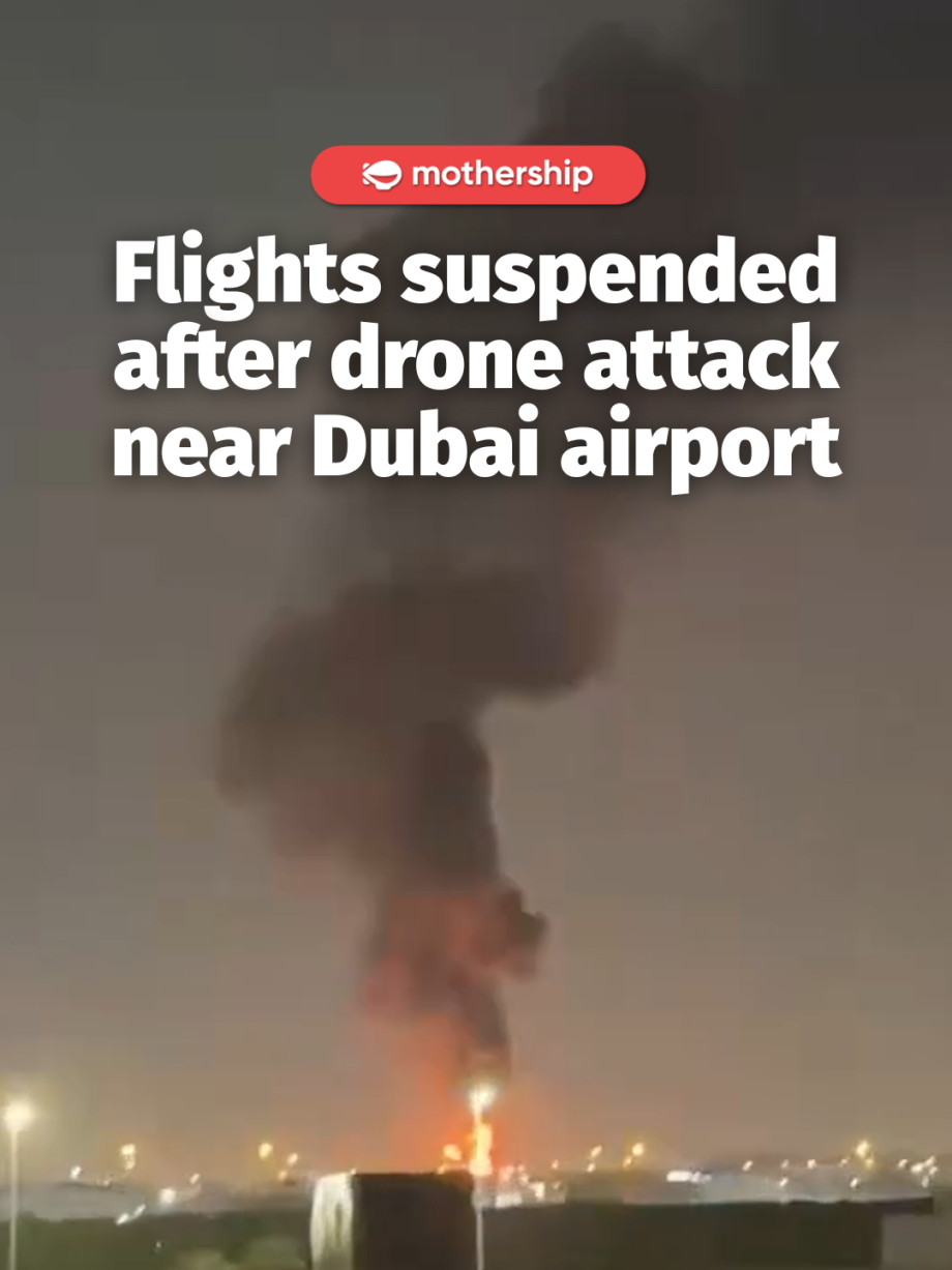 @mothershipsg A drone attack near Dubai airport affected one of their fuel tanks…