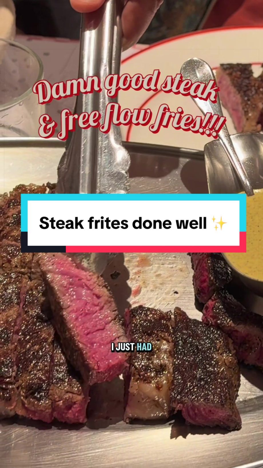 @yumikomasda Most places fuk up simple things like steak and fries but not La Va…