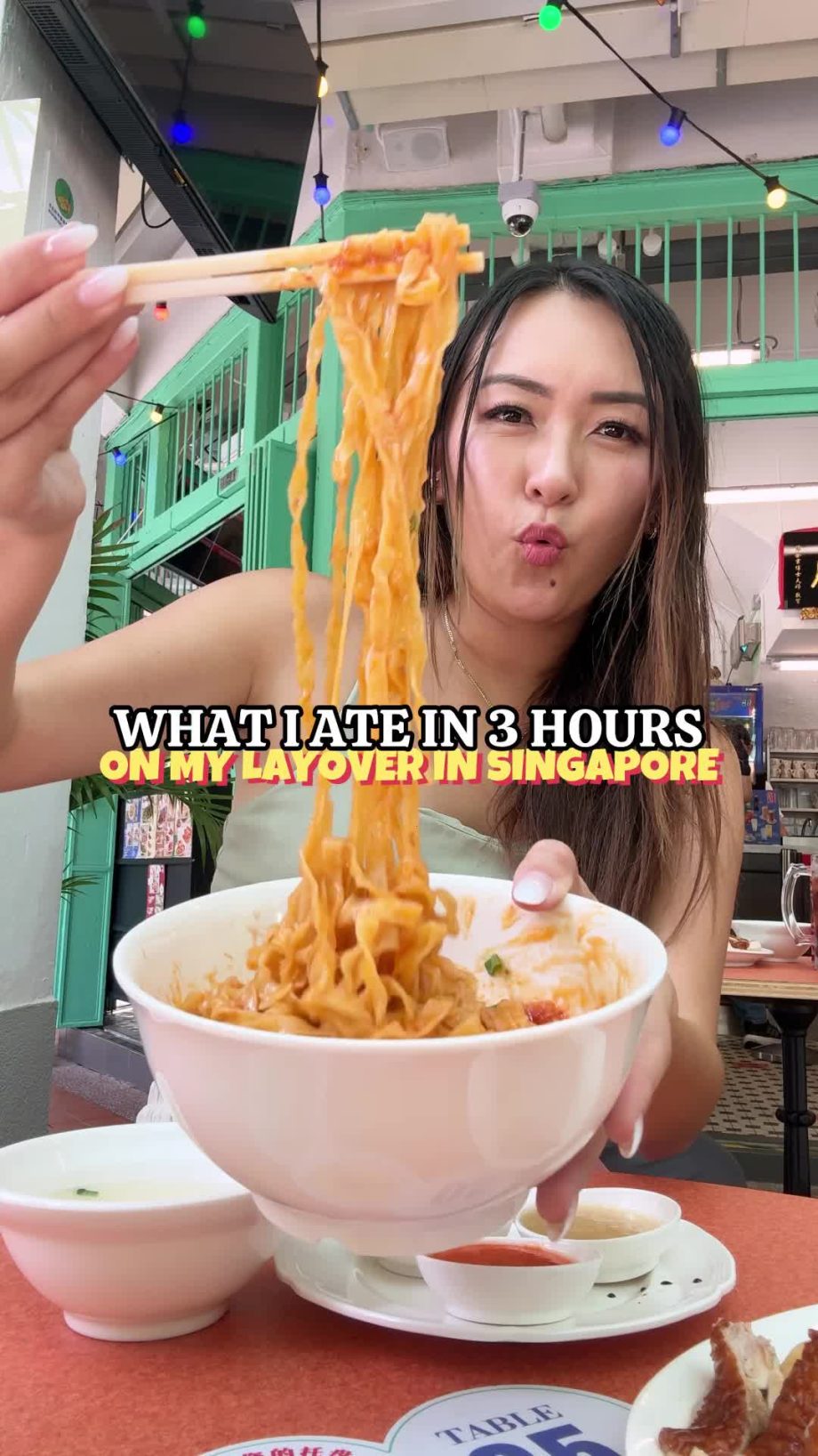 @celinelinarte What I ate on my 3 hour layover to Singapore  Can’t believe we at…