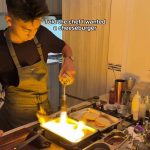 @travlim Never a boring moment in @nathan_cooks’ kitchen! Cheeseburger and cavia…