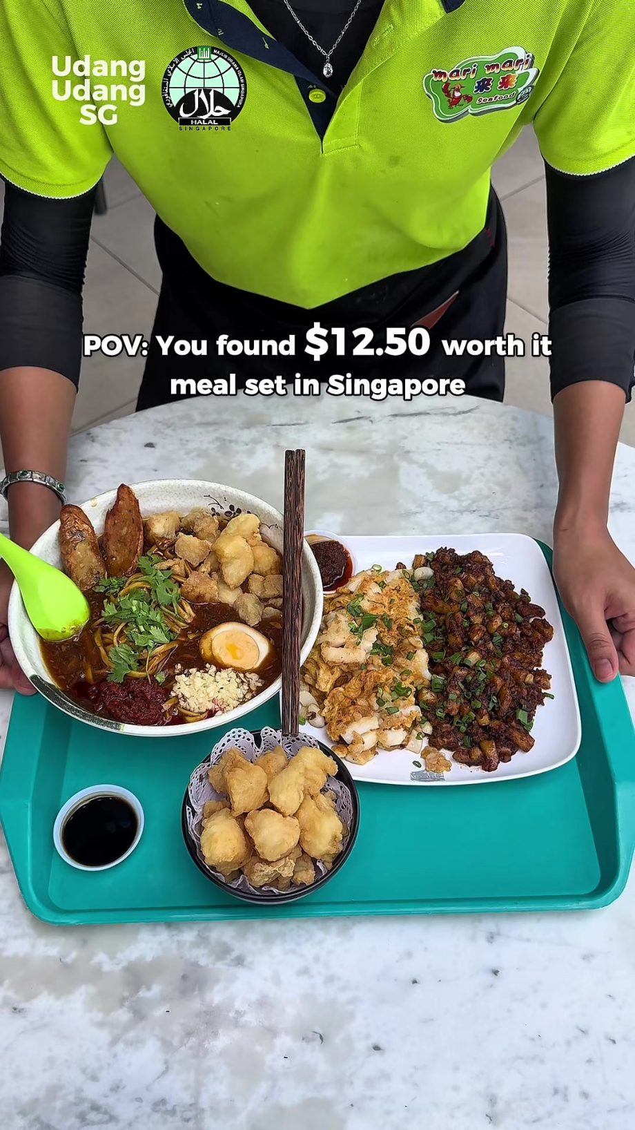 @udangudangsg .50 for all this in Singapore  Lor Mee + Carrot Cake + Fried Do…