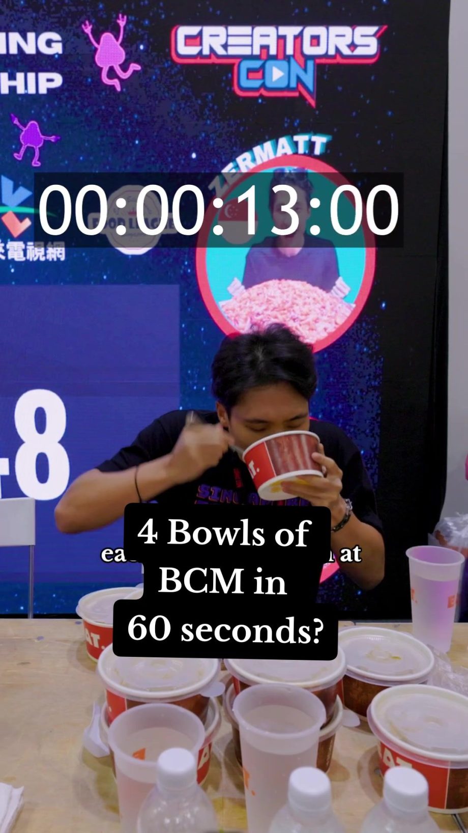 @zermattneo Can I down 4 bowls of Meepok in a minute? Let’s find out  @sky88kzy …