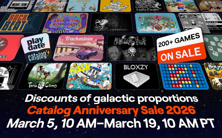 The Playdate Catalog’s 3-year anniversary sale is here The Playdate Catalog’s 3-year anniversary sale is here
