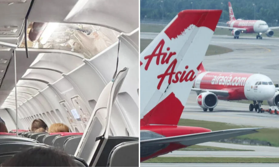 Cabin panel falls during landing on AirAsia flight from S’pore to KL