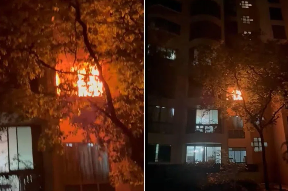 About 150 in Singapore evacuate after fire breaks out in Choa Chu Kang condominium About 150 in Singapore evacuate after fire breaks out in Choa Chu Kang condominium