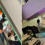 Child’s foot trapped in Bugis Junction escalator