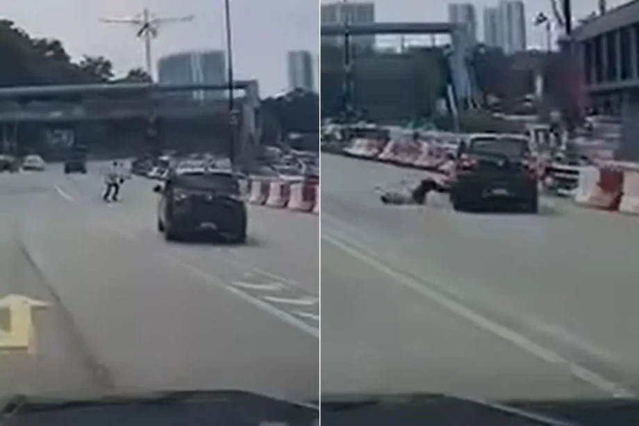 Singaporean man hit by car while crossing road in Johor Bahru