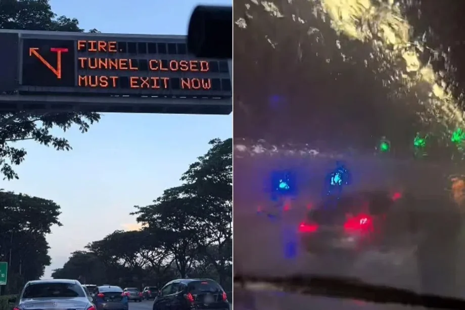 MCE tunnel fire activates sprinklers