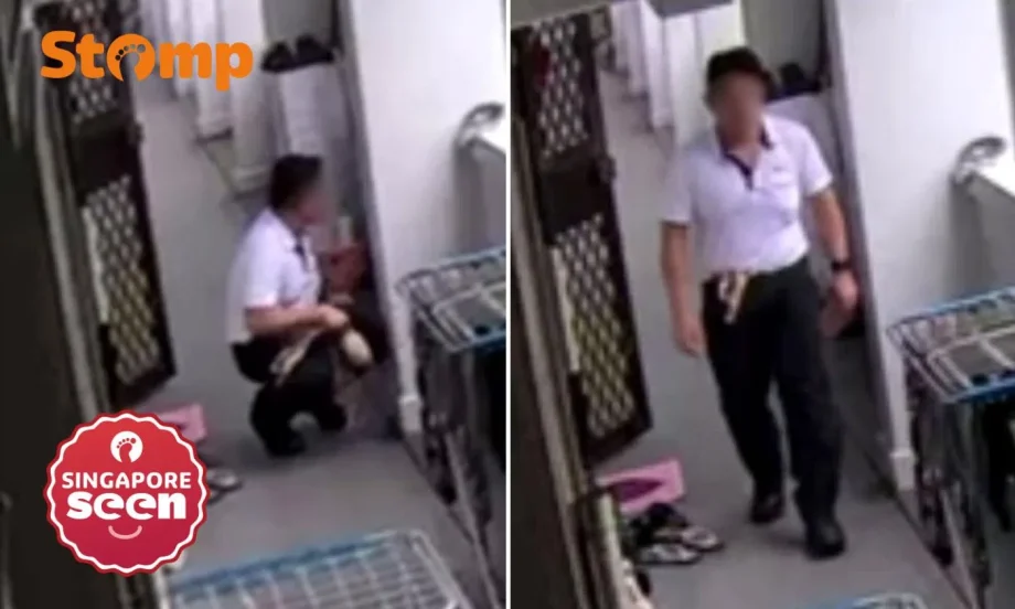 Man takes bra from outside Toa Payoh flat, stuffs it down his pants in broad daylight