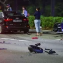 Accident on AYE: Man dies, woman taken to hospital