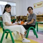 Lifelong learning: Back to school with mum after daughter takes over a pre-school
