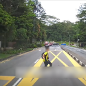 ‘Not every time so lucky’: Boy dashes across Bukit Batok road, into path of oncoming vehicle, Singapore News