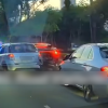Cars switch lanes to tailgate Traffic Police patrol car on CTE, end up in multi-vehicle crash, Singapore News
