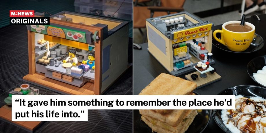 Man from US builds Lego models of favourite S’pore hawker stalls, gifts them to hawkers