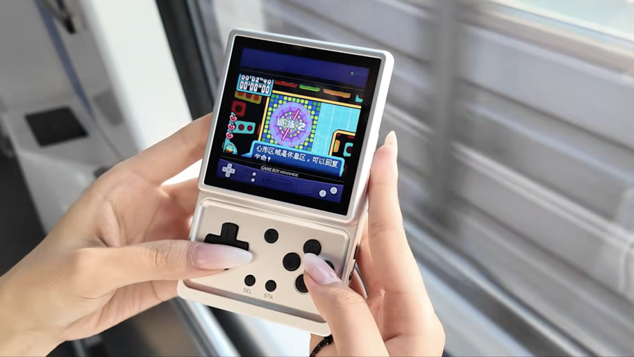 Retro handheld maker Anbernic’s latest device has a swiveling display