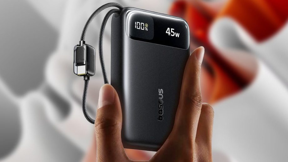The Baseus 20,000mAh 45W Power Bank With Dual USB-C Cables Drops to  After Coupon