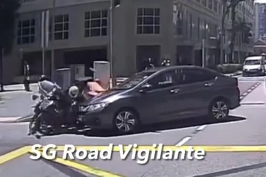 Motorcyclist taken to hospital after accident with car on North Bridge Road