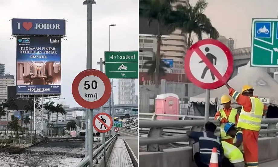 New ‘No Pedestrian’ signs installed on Causeway leave commuters worried: ‘What the F, we can’t walk?’