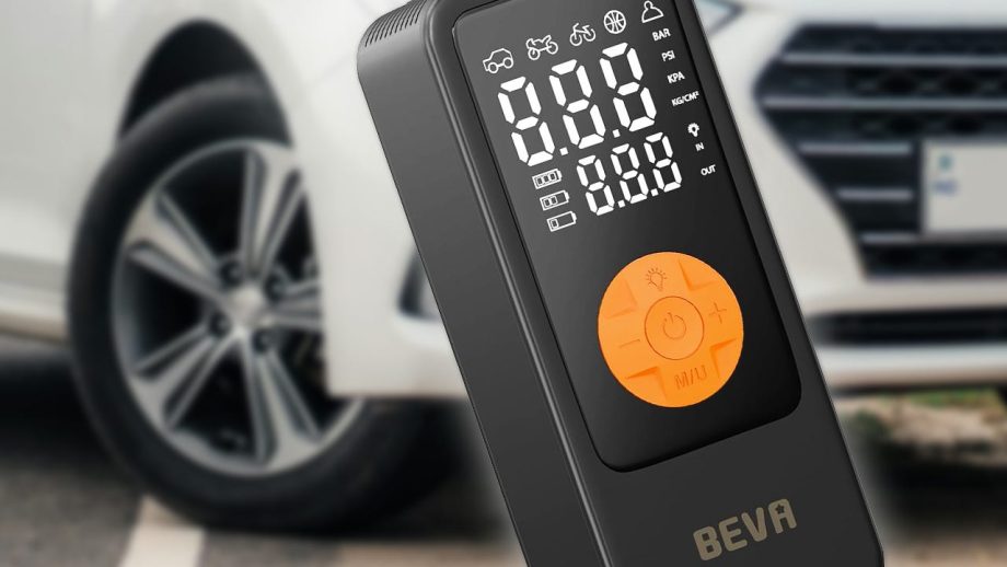 Save 50% Off the BEVA Car Tire Inflator and Air Compressor, Now Just 