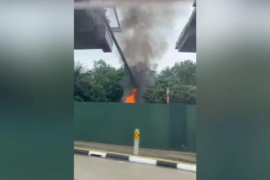 Fire breaks out at North-South Corridor site in Sembawang, no injuries reported
