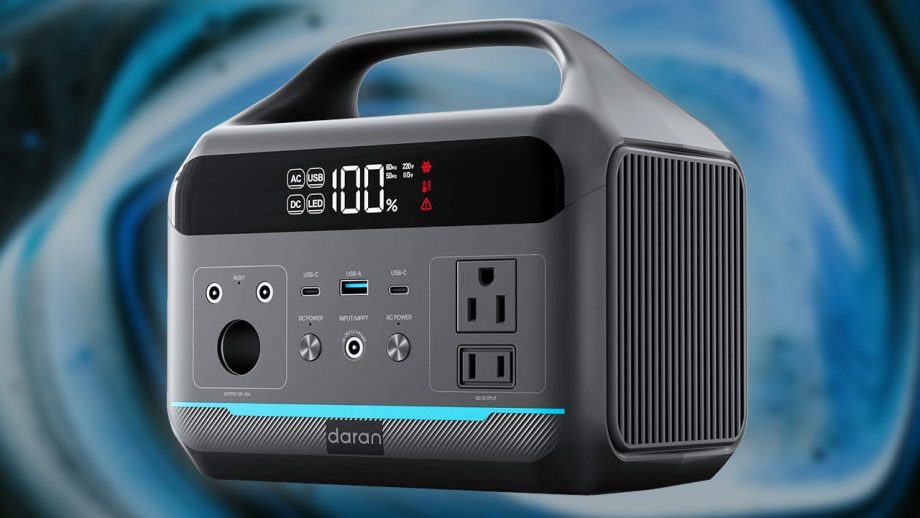 Save 50% Off Daran’s 90,000mAh (288Wh) 600W LiFePO4 Power Station, Weighs Less Than 9 Pounds