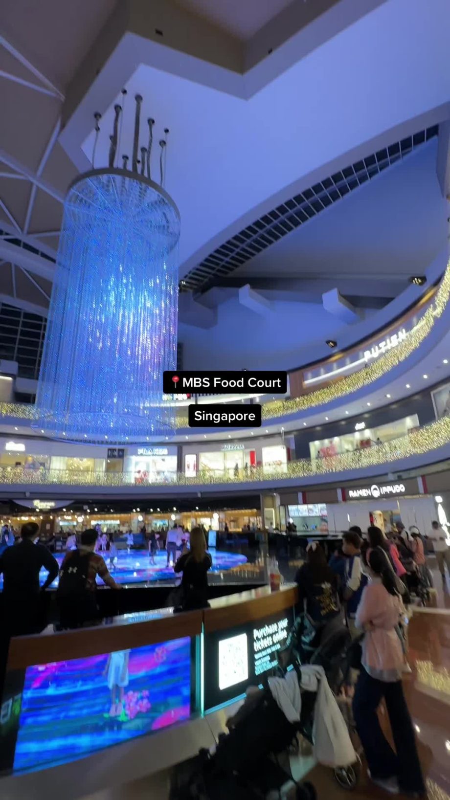 @jyu.eats MBS food court in Singapore! Definitely was touristy but was fun tryin…