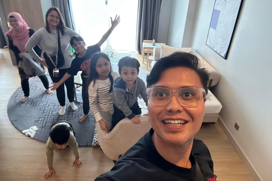 Singapore actor Fir Rahman content with simple Kuala Lumpur trips with wife and four kids