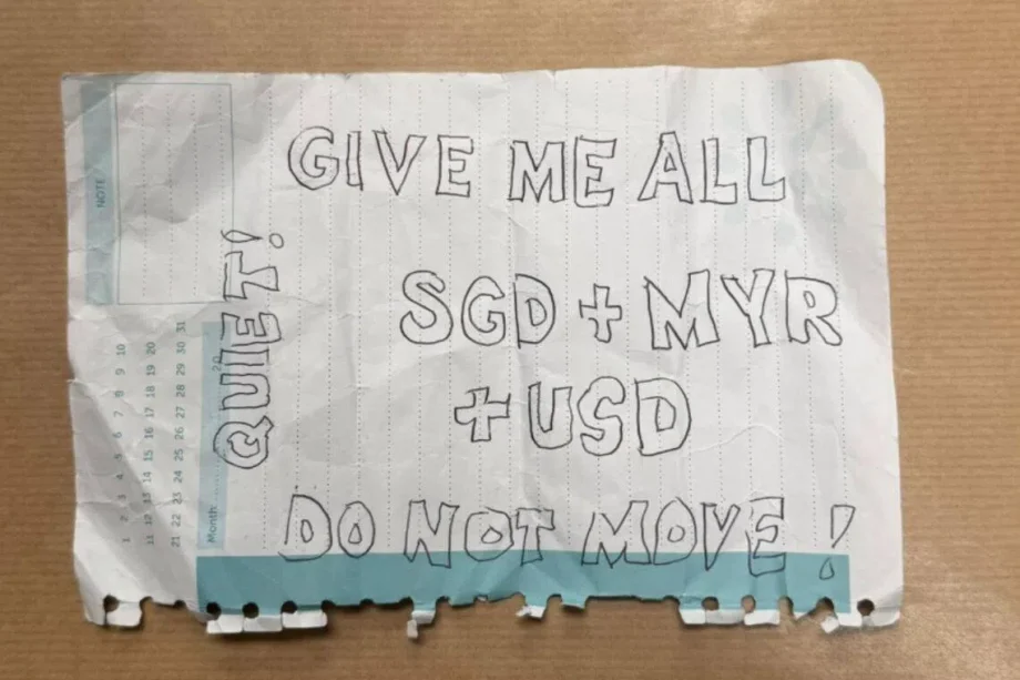 ‘Give me all SGD + MYR + USD’: Man arrested for attempted robbery of money changer in Simei