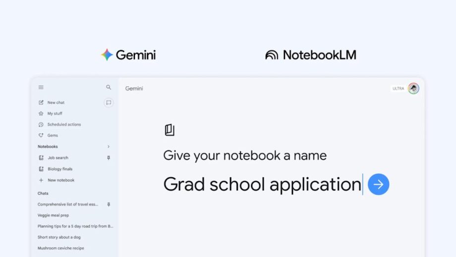 Google bakes NotebookLM, its research tool, into Gemini